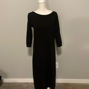 DKNY JEANS  BLACK  COTTON  DRESS